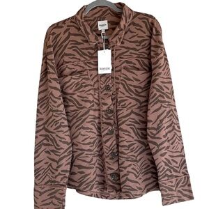 Kensie Jeans Zebra Print Cardigan Jacket